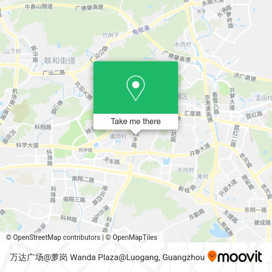 万达广场@萝岗 Wanda Plaza@Luogang map