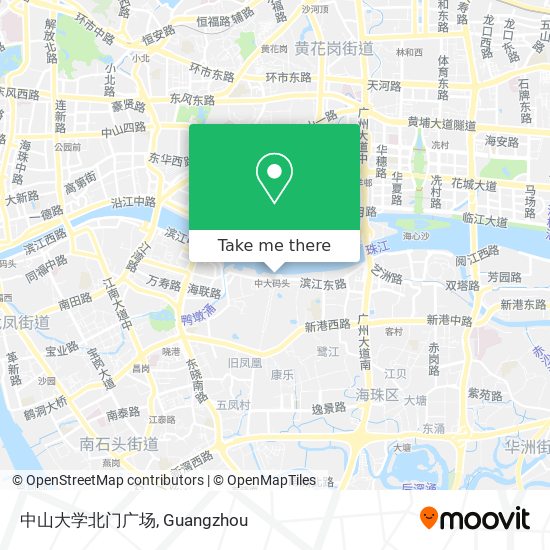 中山大学北门广场 map