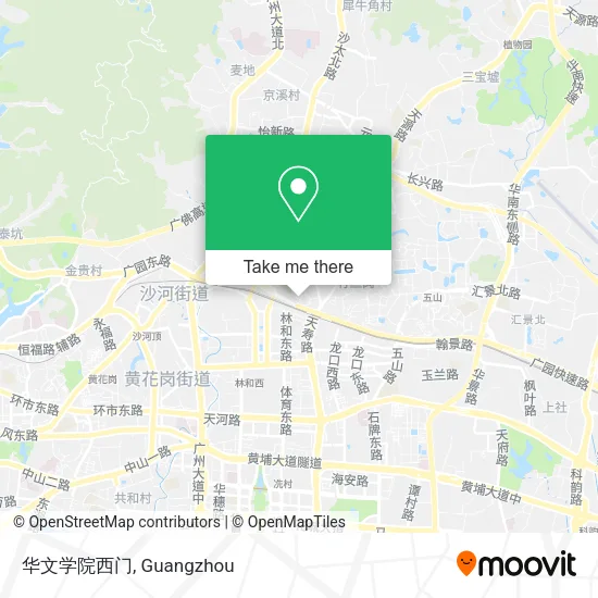 华文学院西门 map