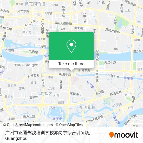 广州市正通驾驶培训学校赤岗东综合训练场 map