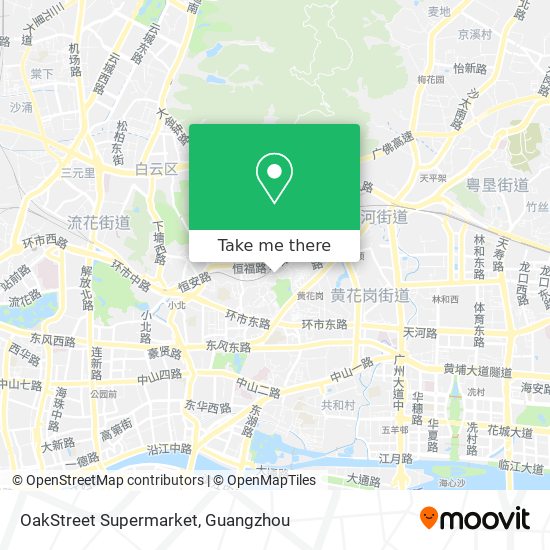 OakStreet Supermarket map