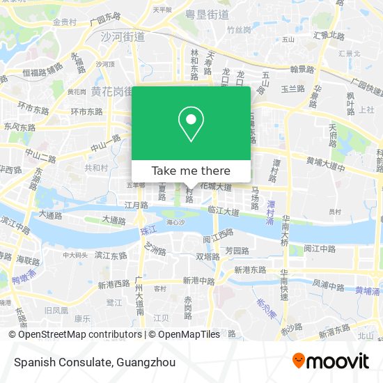Spanish Consulate map