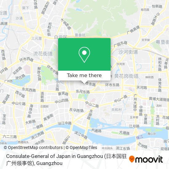Consulate-General of Japan in Guangzhou (日本国驻广州领事馆) map