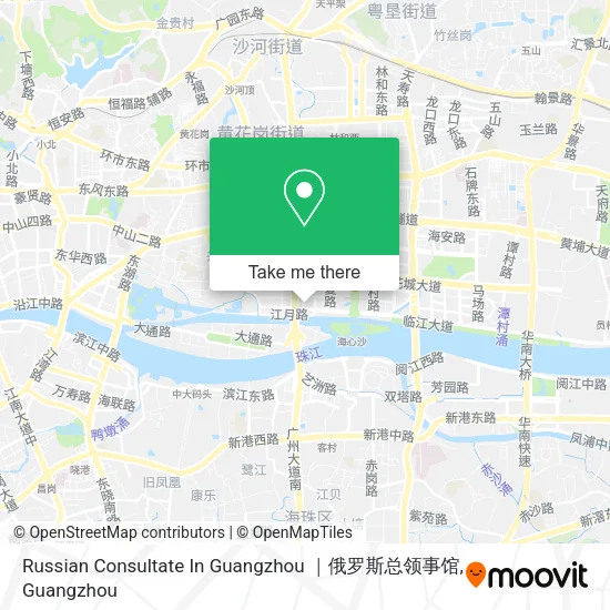 Russian Consultate In Guangzhou ｜俄罗斯总领事馆 map