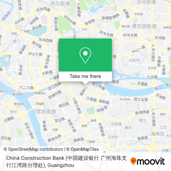 China Construction Bank (中国建设银行 广州海珠支行江湾路分理处) map