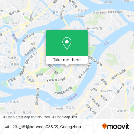 华工羽毛球场betweenC8&C9 map