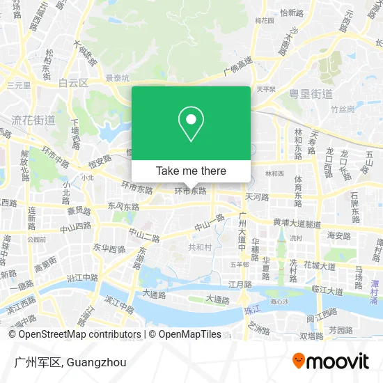 广州军区 map