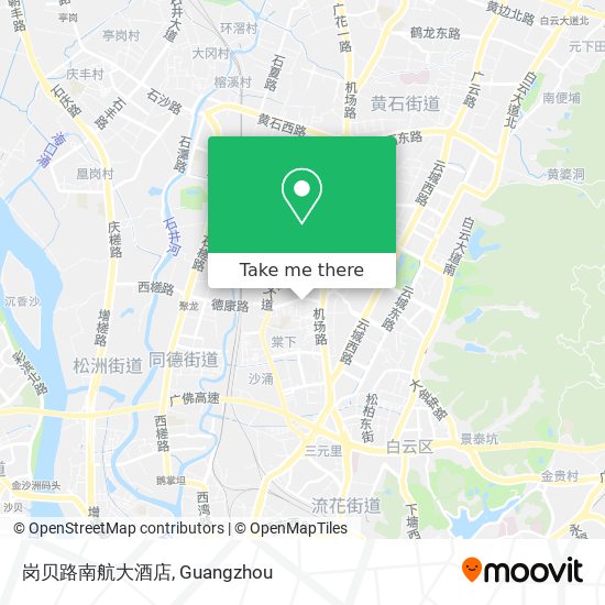 岗贝路南航大酒店 map