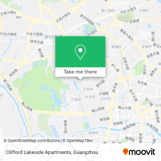 Clifford Lakeside Apartments map
