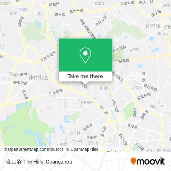金山谷 The Hills map
