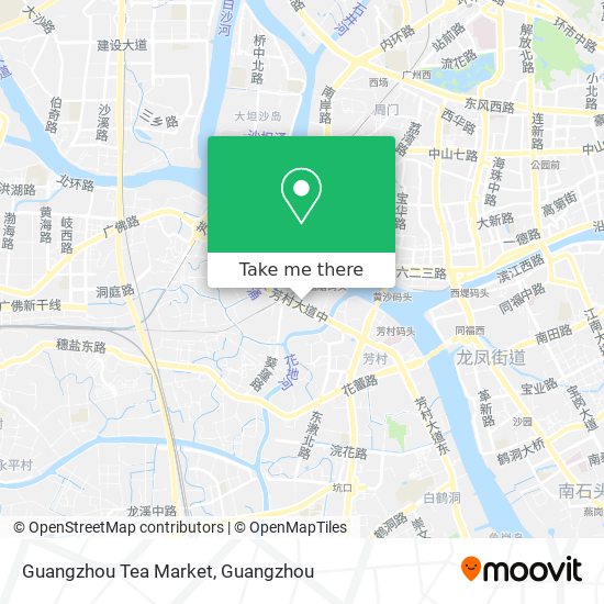 Guangzhou Tea Market map
