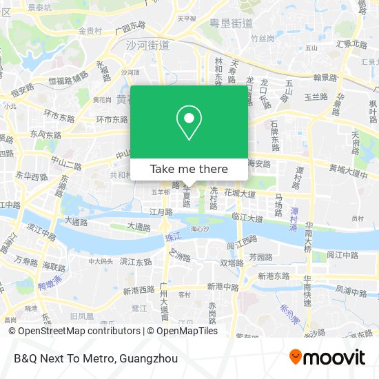 B&Q Next To Metro map