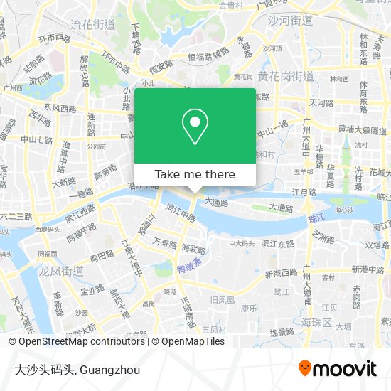 大沙头码头 map