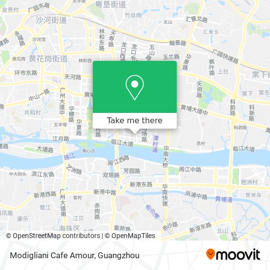 Modigliani Cafe Amour map