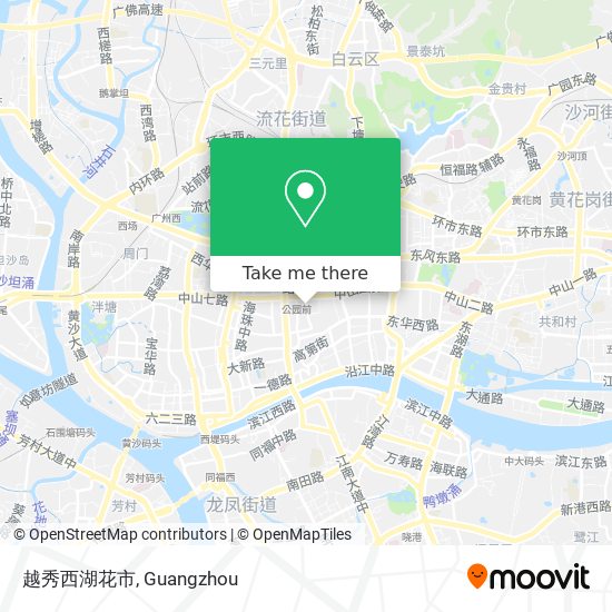越秀西湖花市 map