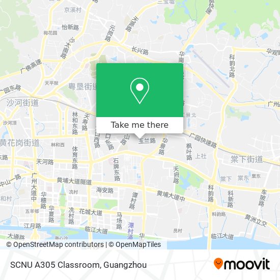 SCNU A305 Classroom map
