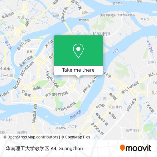 华南理工大学教学区 A4 map