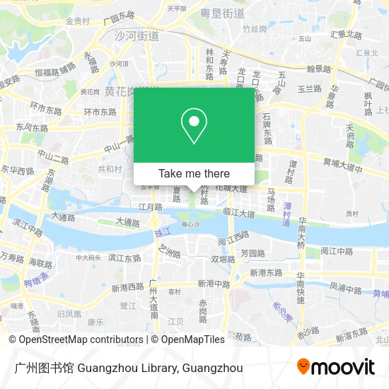 广州图书馆 Guangzhou Library map