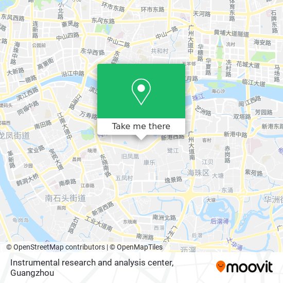 Instrumental research and analysis center map