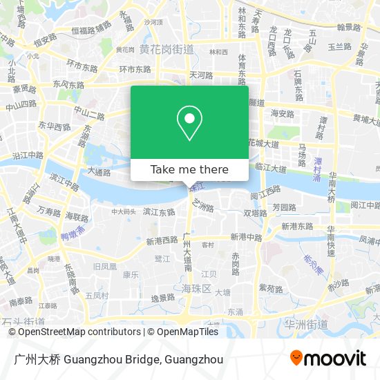 广州大桥 Guangzhou Bridge map