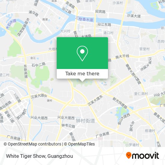 White Tiger Show map
