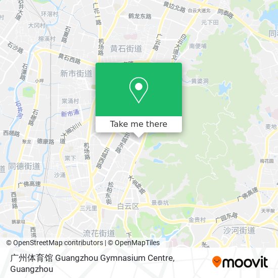 广州体育馆 Guangzhou Gymnasium Centre map