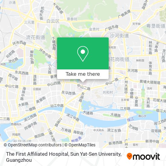 The First Affiliated Hospital, Sun Yat-Sen University map