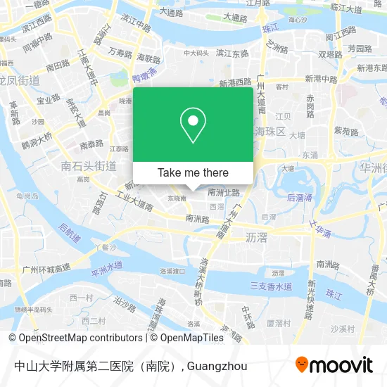 中山大学附属第二医院（南院） map