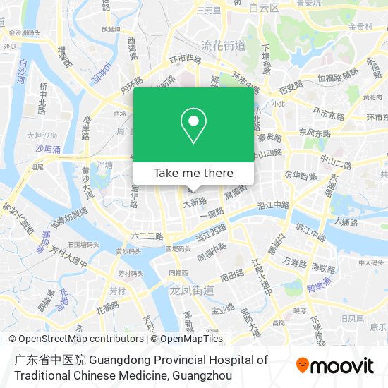 广东省中医院 Guangdong Provincial Hospital of Traditional Chinese Medicine map