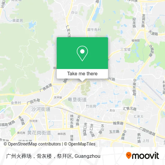 广州火葬场，骨灰楼，祭拜区 map
