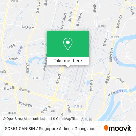 SQ851 CAN-SIN / Singapore Airlines map