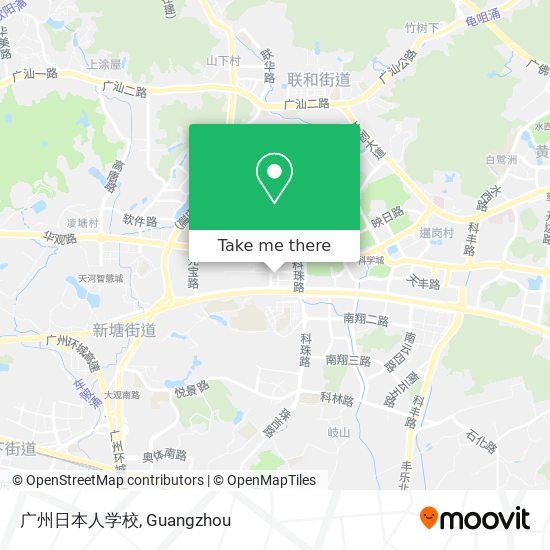 广州日本人学校 map