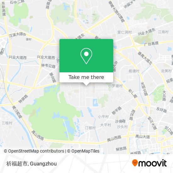 祈福超市 map