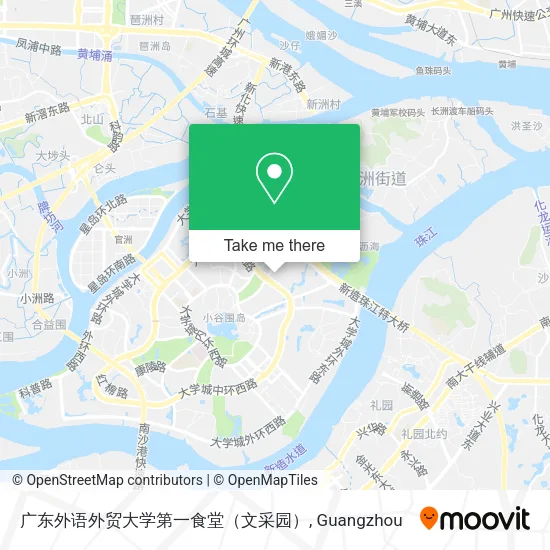 广东外语外贸大学第一食堂（文采园） map