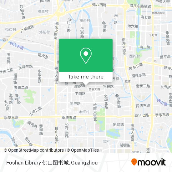 Foshan Library 佛山图书城 map