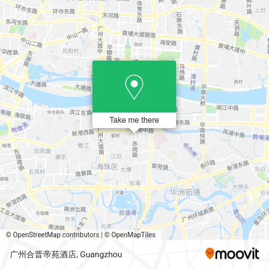广州合晋帝苑酒店 map