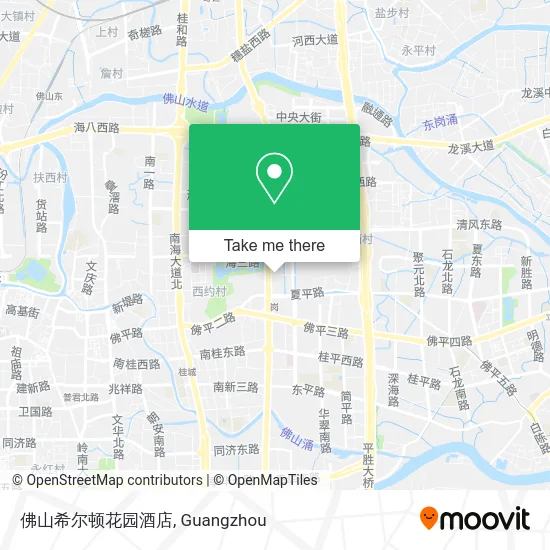 佛山希尔顿花园酒店 map