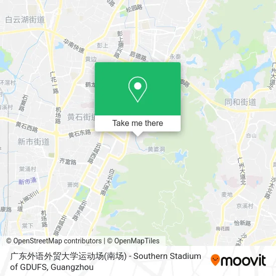 广东外语外贸大学运动场(南场) - Southern Stadium of GDUFS map