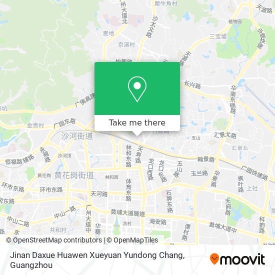 Jinan Daxue Huawen Xueyuan Yundong Chang map