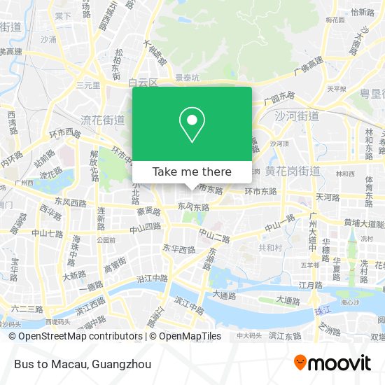Bus to Macau map