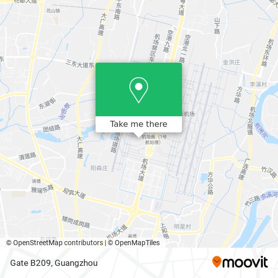 Gate B209 map