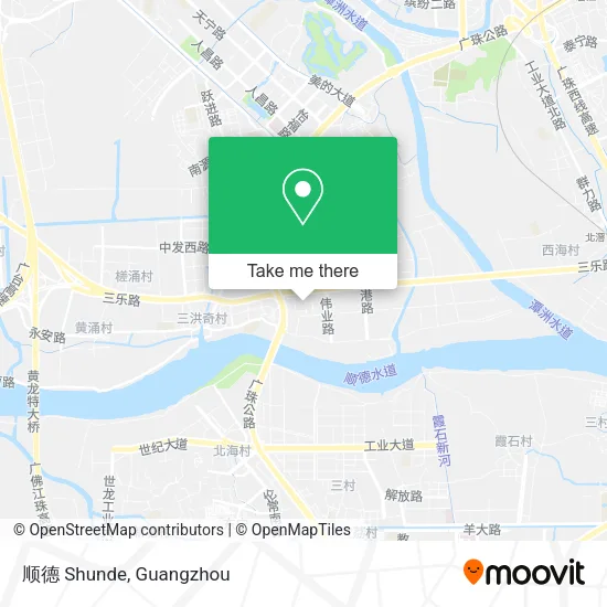 顺德 Shunde map