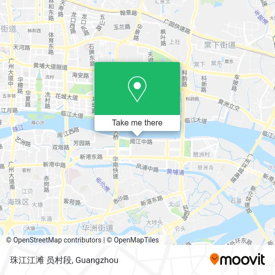 珠江江滩 员村段 map