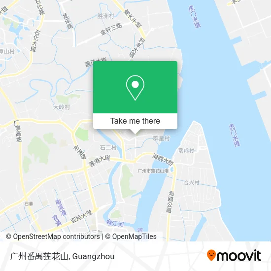 广州番禺莲花山 map