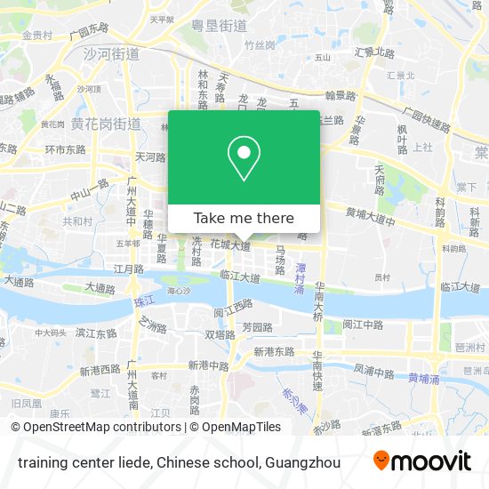 training center liede, Chinese school map