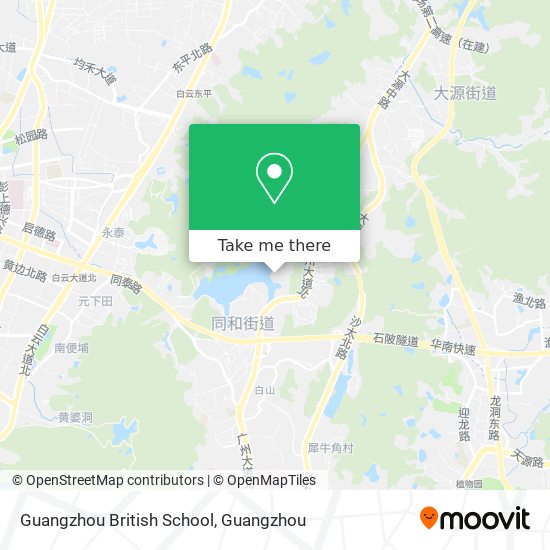 Guangzhou British School map