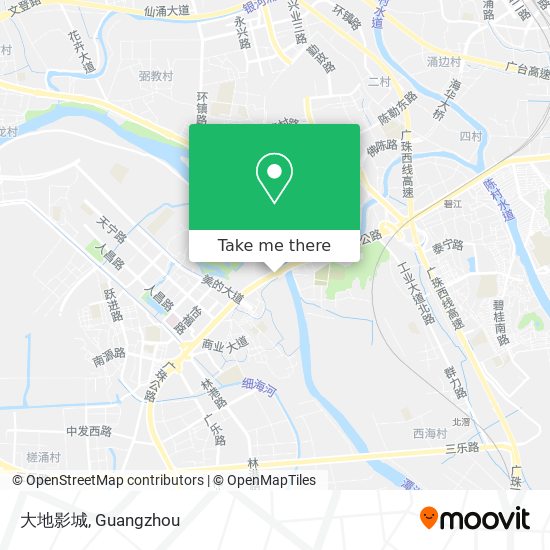 大地影城 map