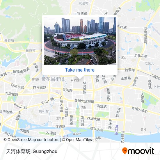 天河体育场 map