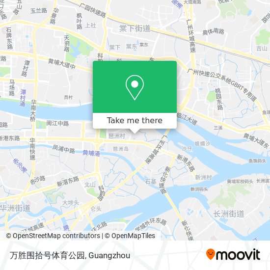 万胜围拾号体育公园 map