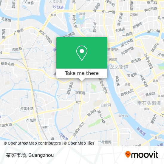 茶窖市场 map